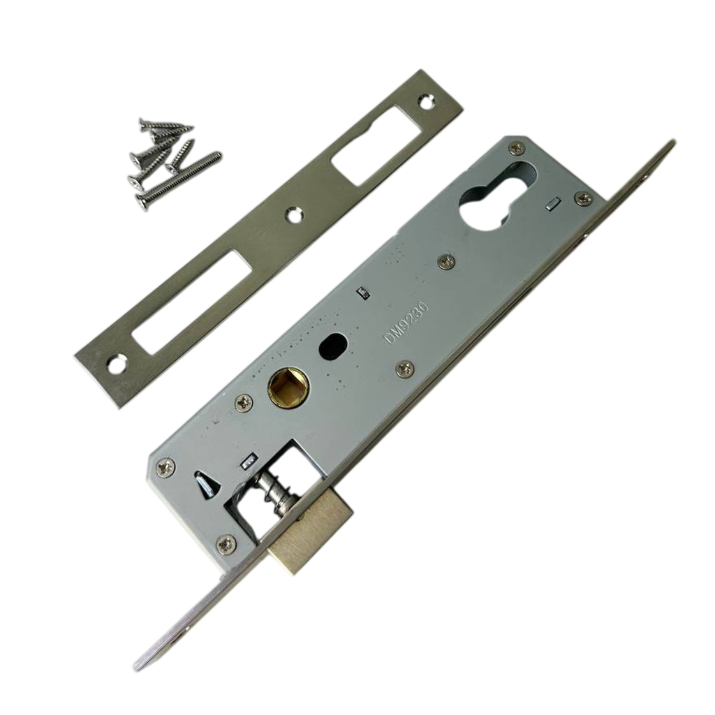 Замок DORMAKABA ALU, 30/92/24, с защелкой/ригелем и отв. планкой