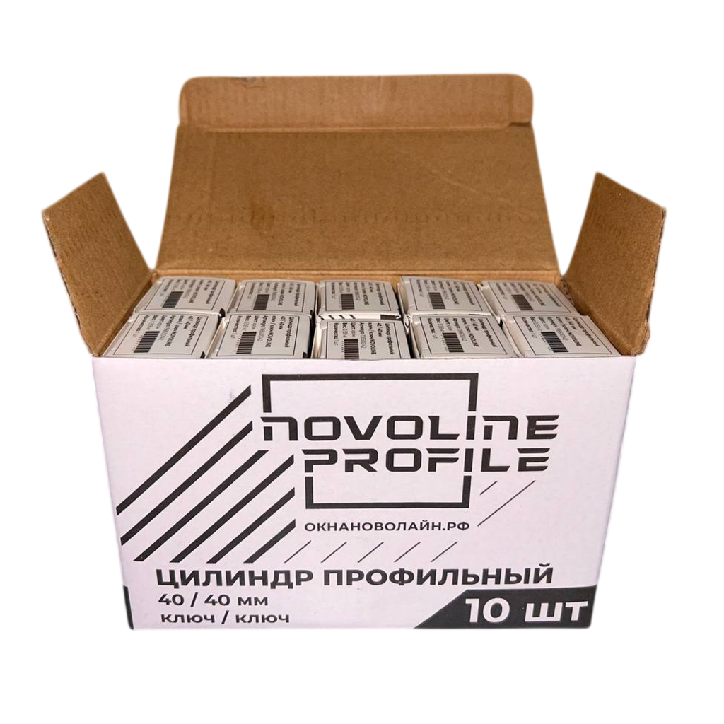 Цилиндр профильный 40/40 мм ключ/ключ NOVOLINE