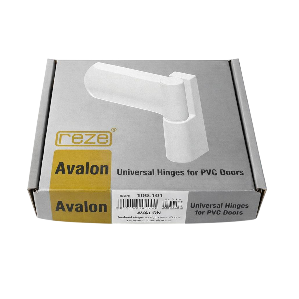 Петля REZE AVALON дверная 110 мм 130 кг (14-18 мм), RAL 9016 белый