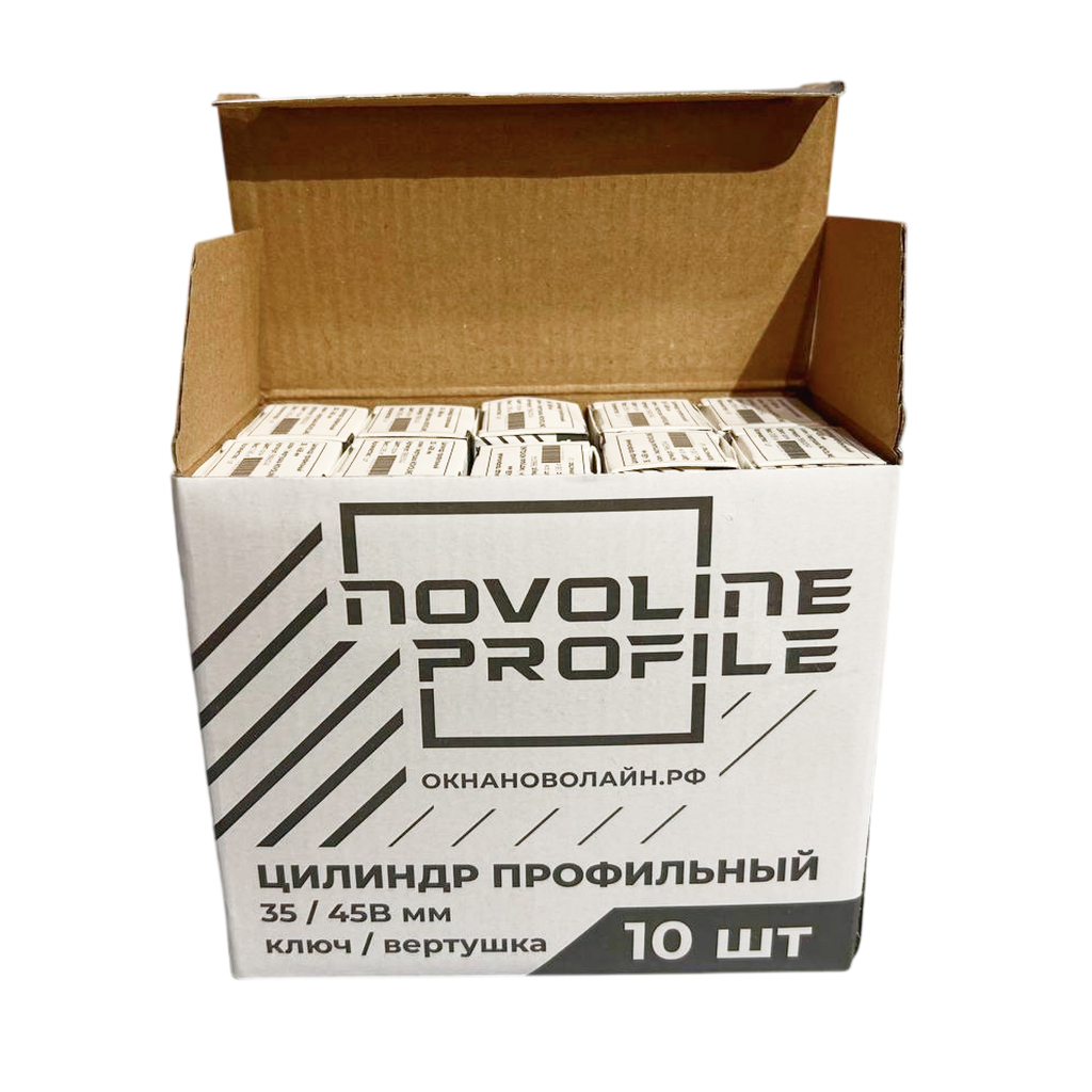 Цилиндр профильный 35/45В мм ключ/вертушка NOVOLINE